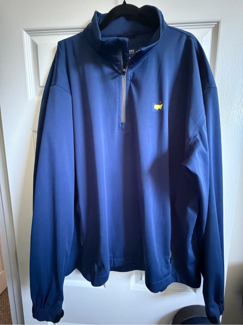 MASTERS Tech Navy Quarter-Zip Pullover with Logo-Size XXL-EUC